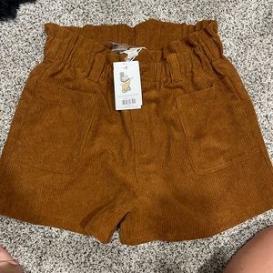 Corduroy shorts